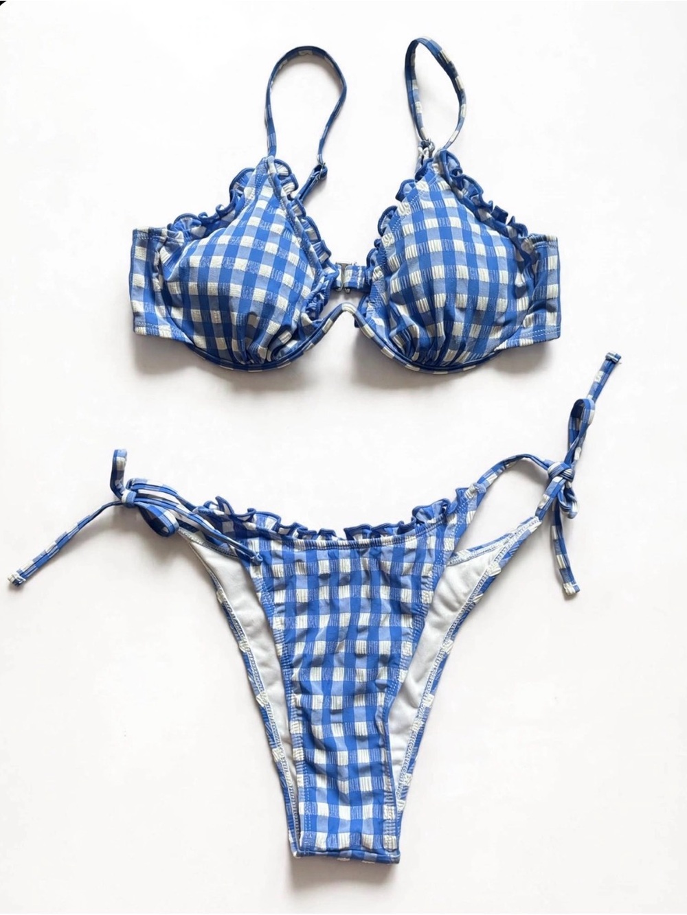 Alternative if you need shorter: Wild Fable Gingham Bikini L / M Tie Side Set